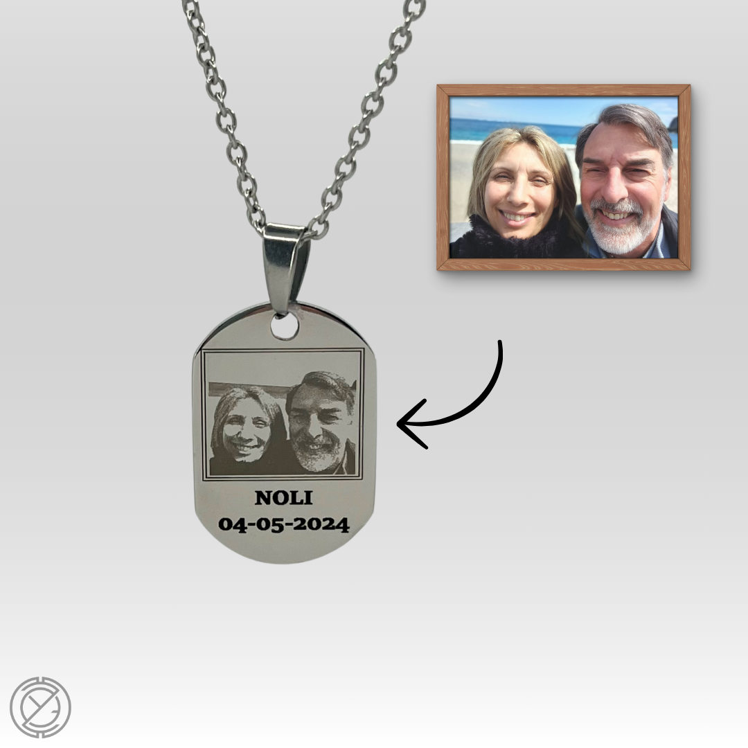 Collana Personalizzata con Incisione Foto Ricordo - Decozy™