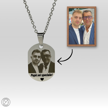 Collana Personalizzata con Incisione Foto Ricordo - Decozy™