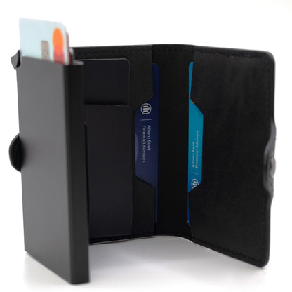 Portafoglio RFID Decozy™ Nero Pelle - Protezione e Stile