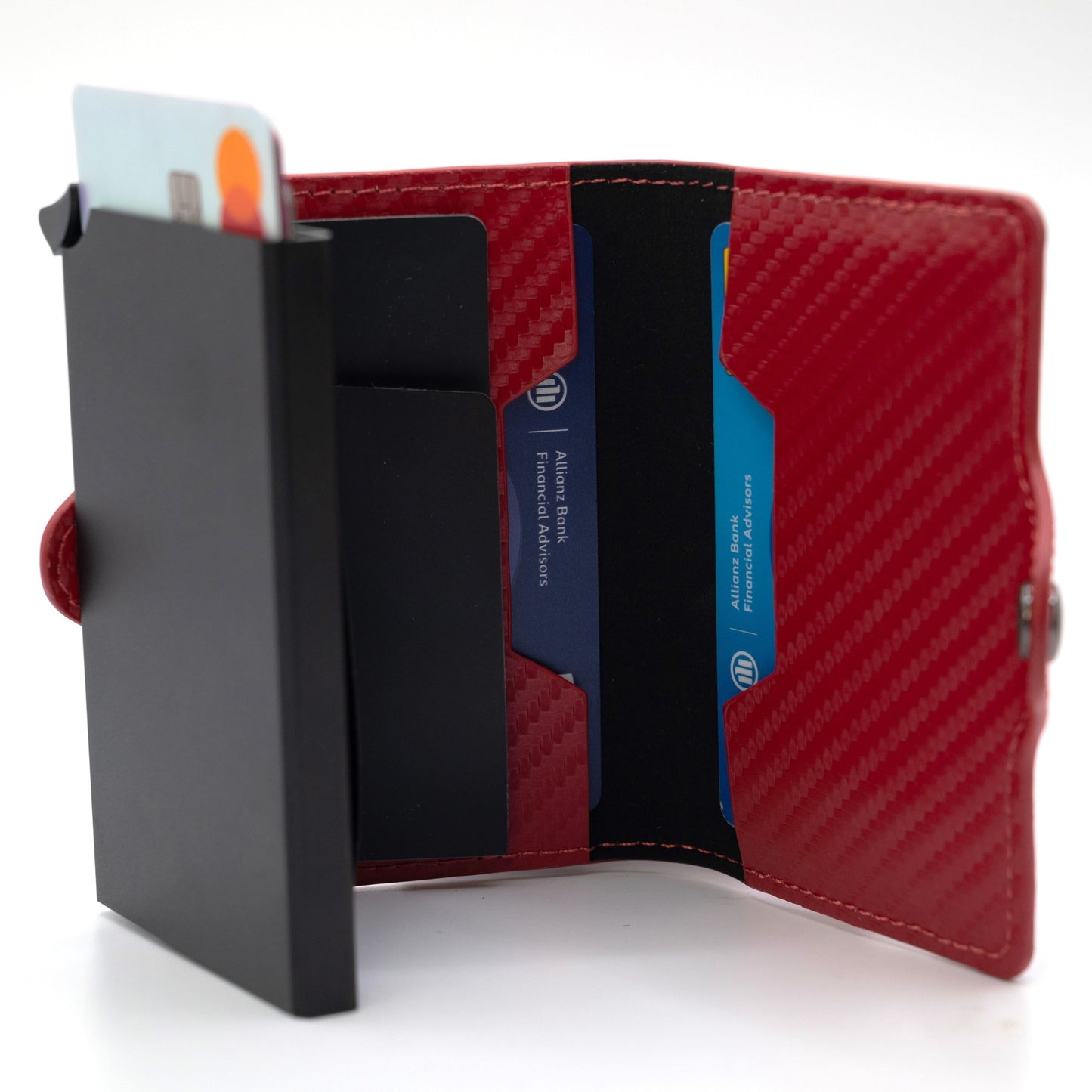 Portafoglio RFID Decozy™ Rosso Carbon - Protezione e Stile